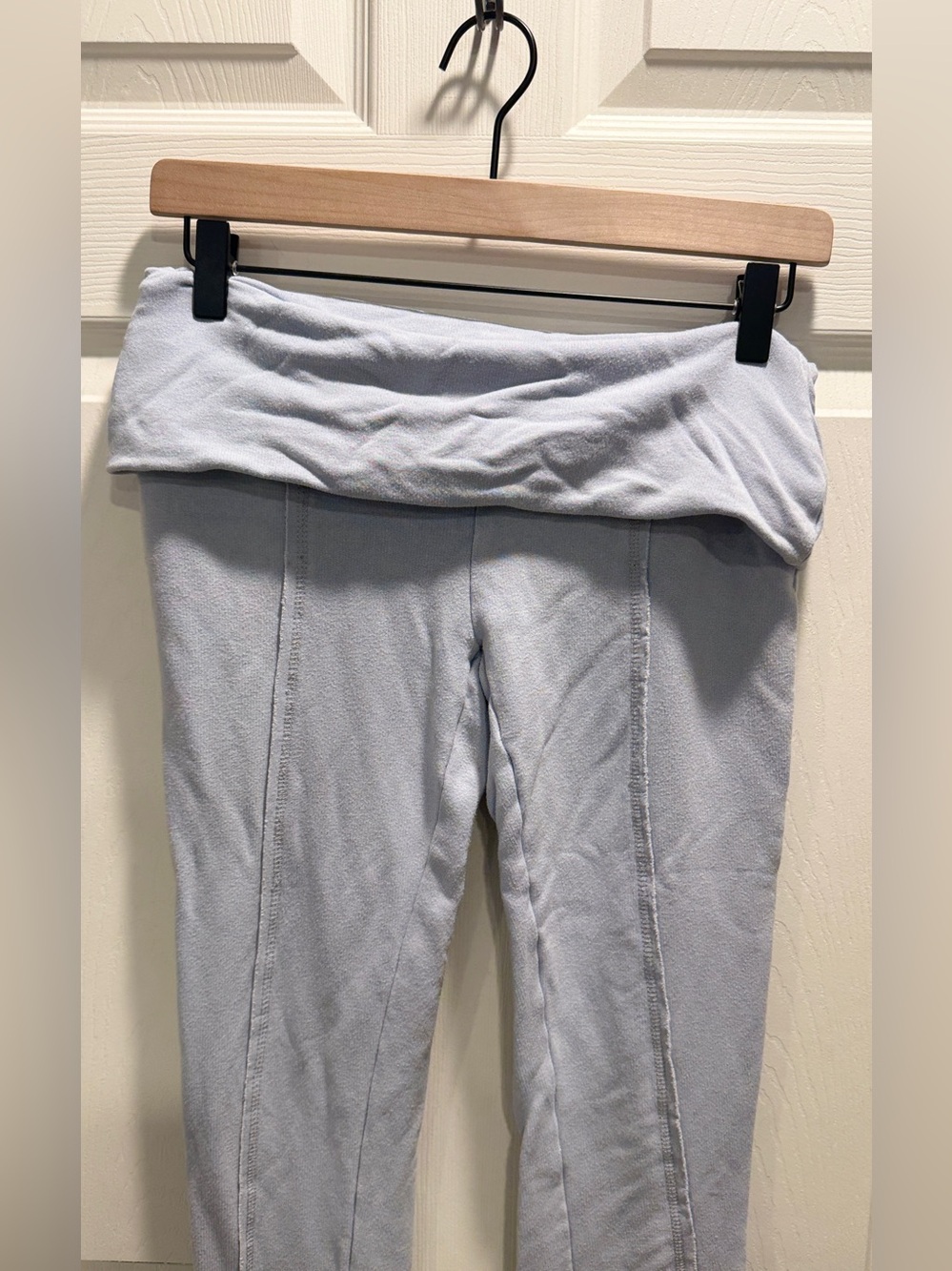 Out From Under Gray Foldover Flare Leggings Pants Size Small - Picture 4 of 9